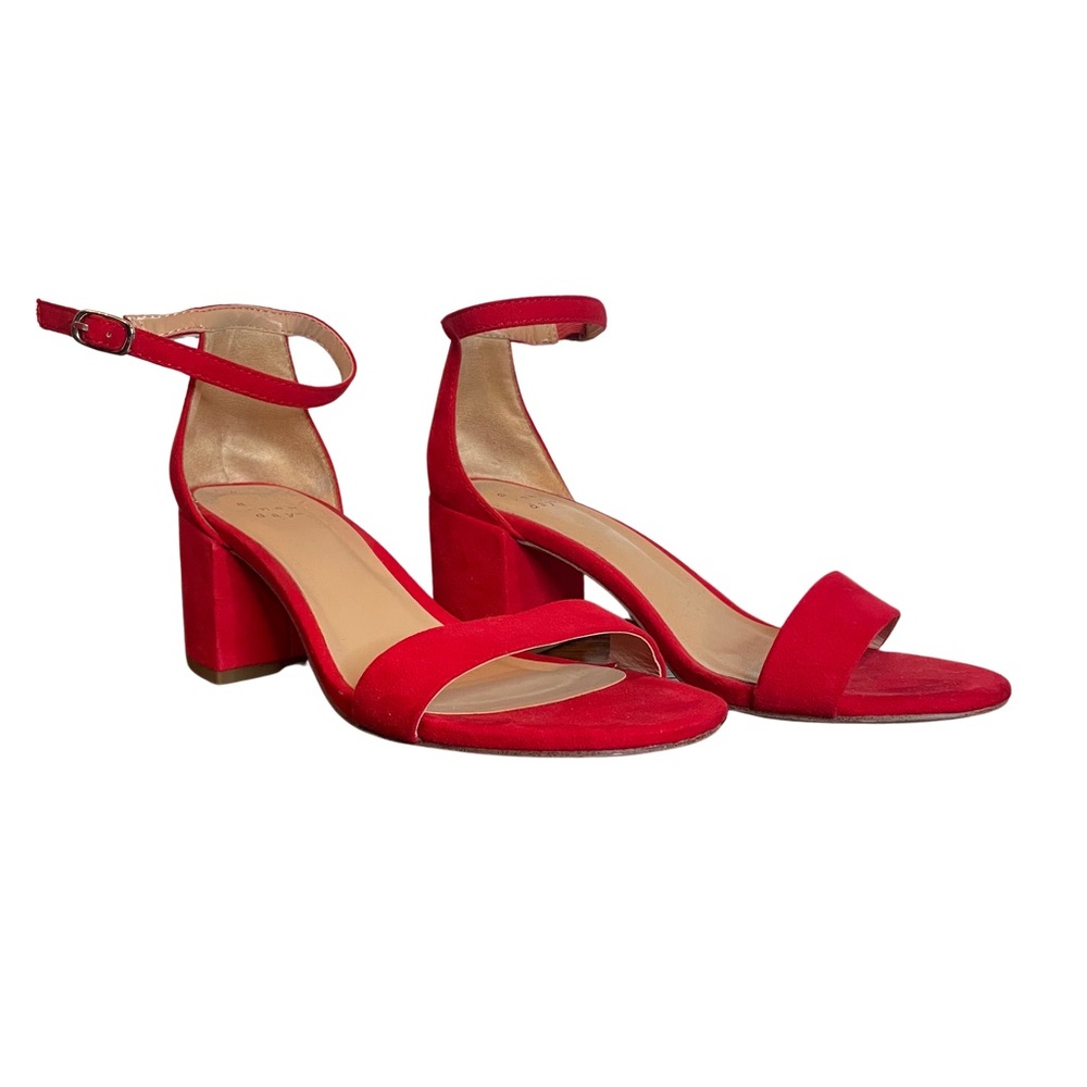 Elegant Red Women's Block Heel 🌹